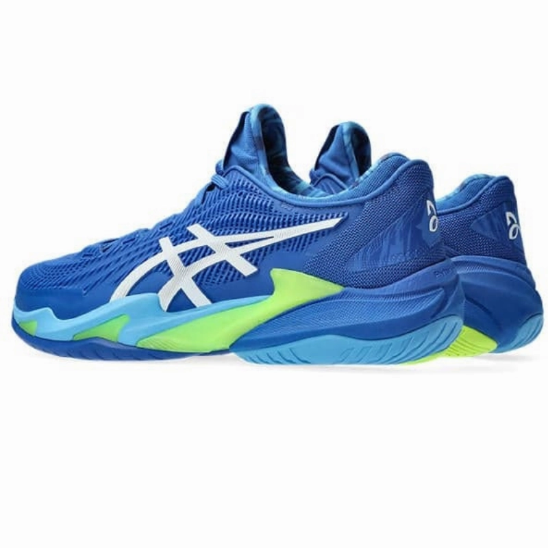 Asics Court FF 3 Novak Mens Tennis Shoes  - Tuna Blue/White All-Season Wear