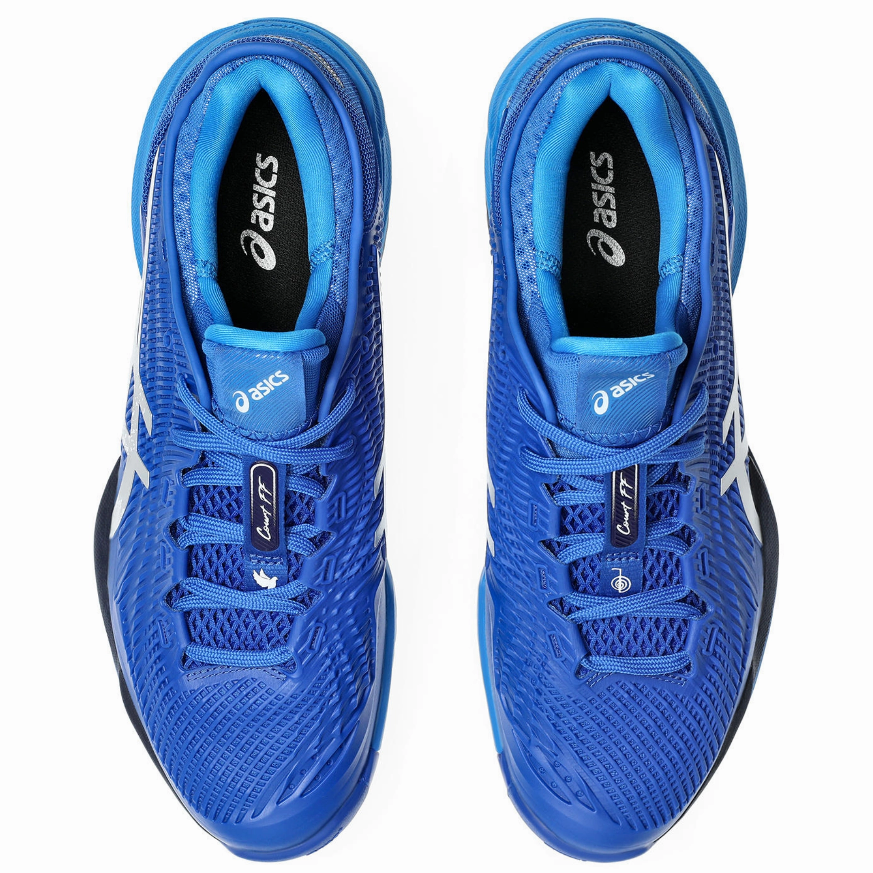 Asics Court FF 3 Novak Tennis Shoes - Tuna Blue/Pure Silver Solid colors