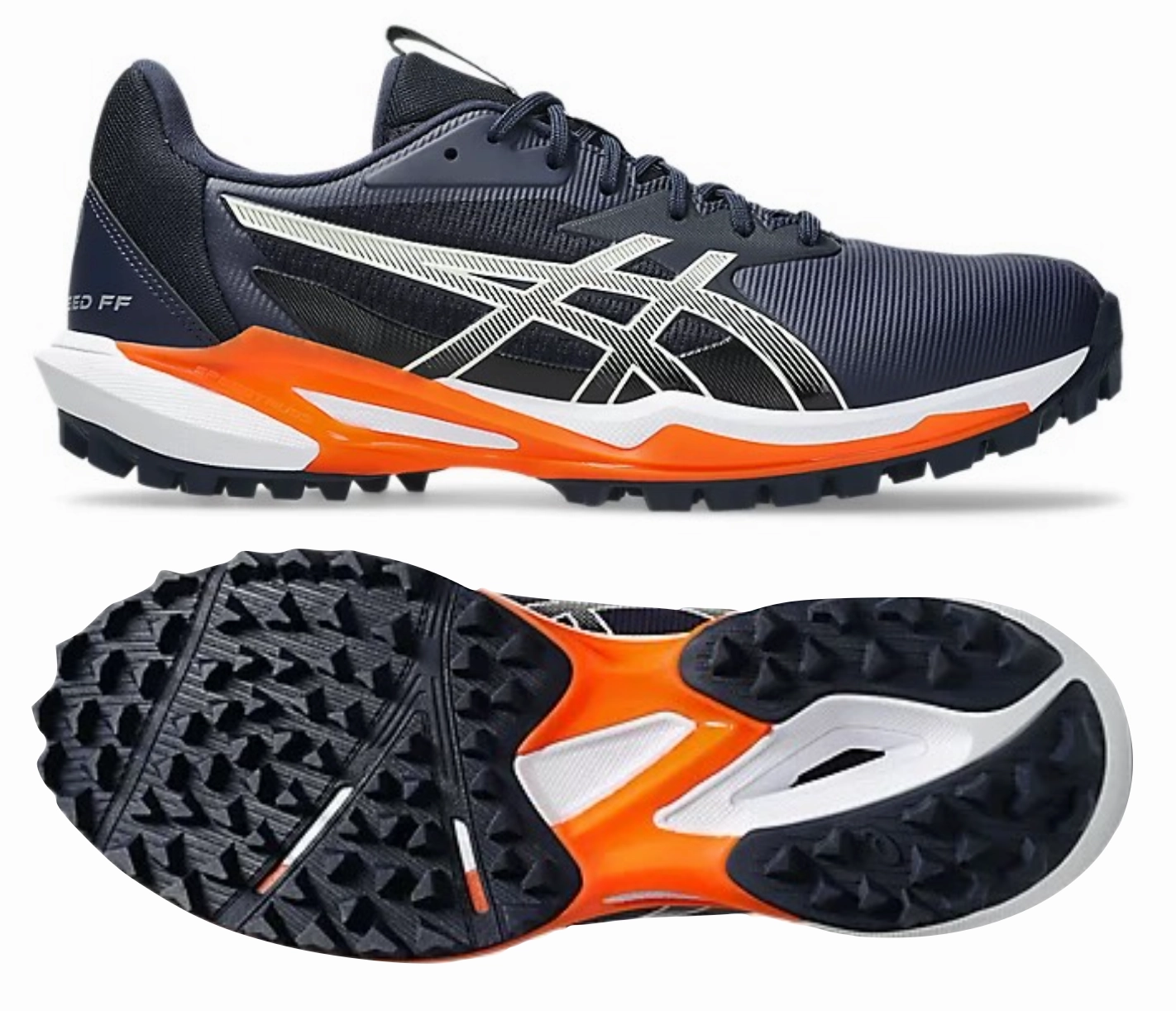 Effortless Silhouette ASICS Field Speed FF 2 (Midnight/Cream) Mens