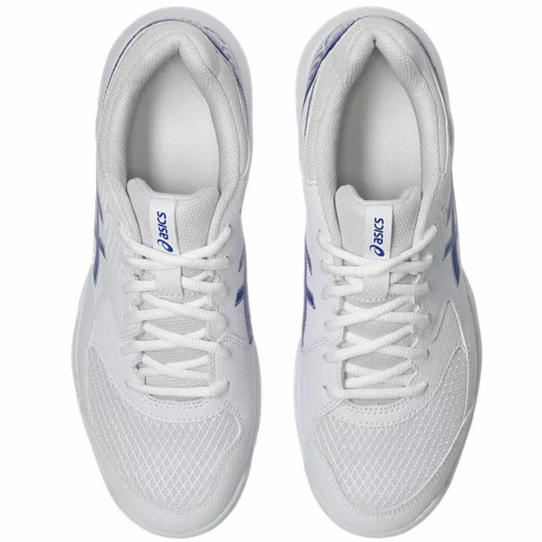 Asics Gel Dedicate 8 Hard Court Mens Tennis Shoes - White/Dark Cobalt Optimized fit