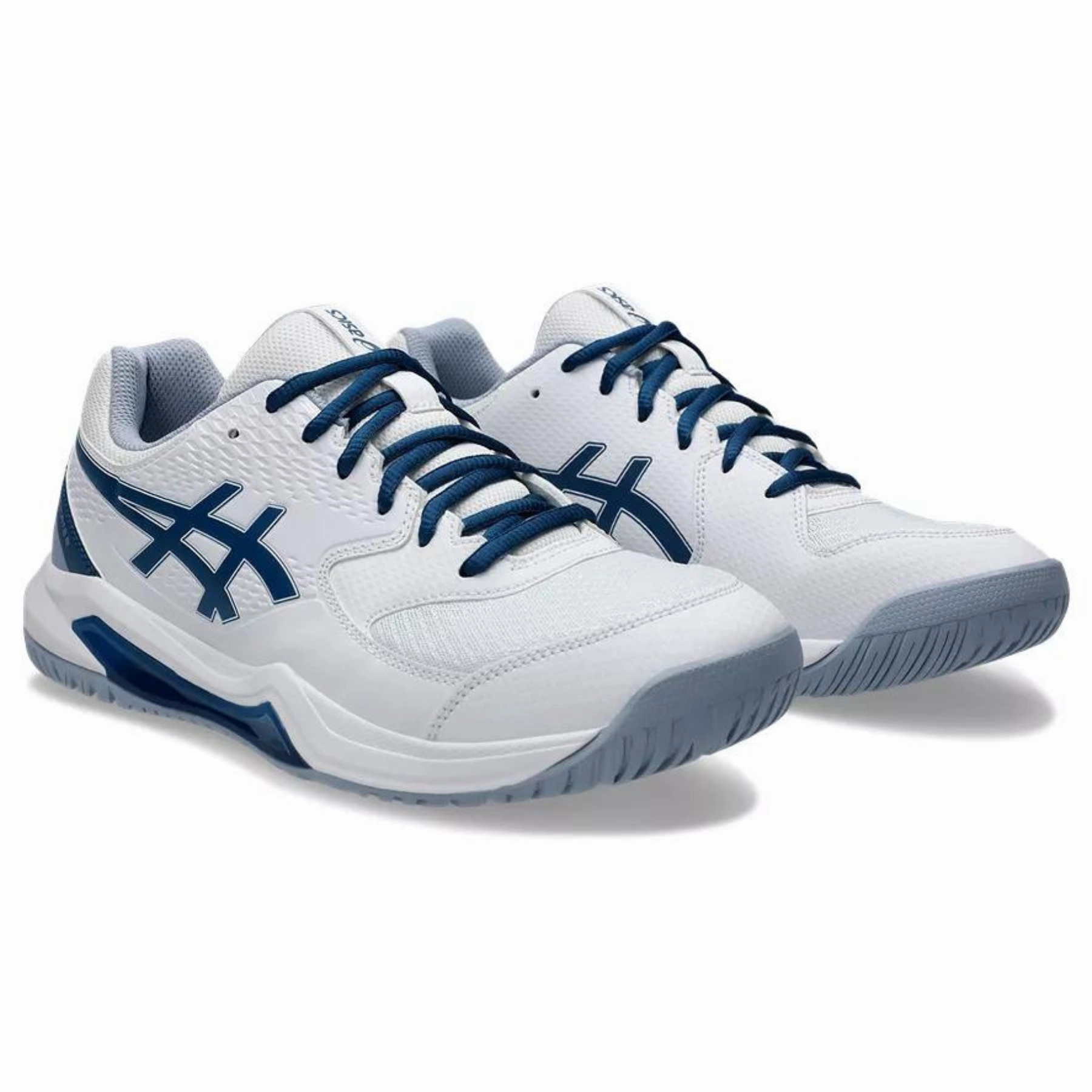 Asics Gel Dedicate 8 Mens Tennis Shoes - White/Mako Blue All Walk Ready