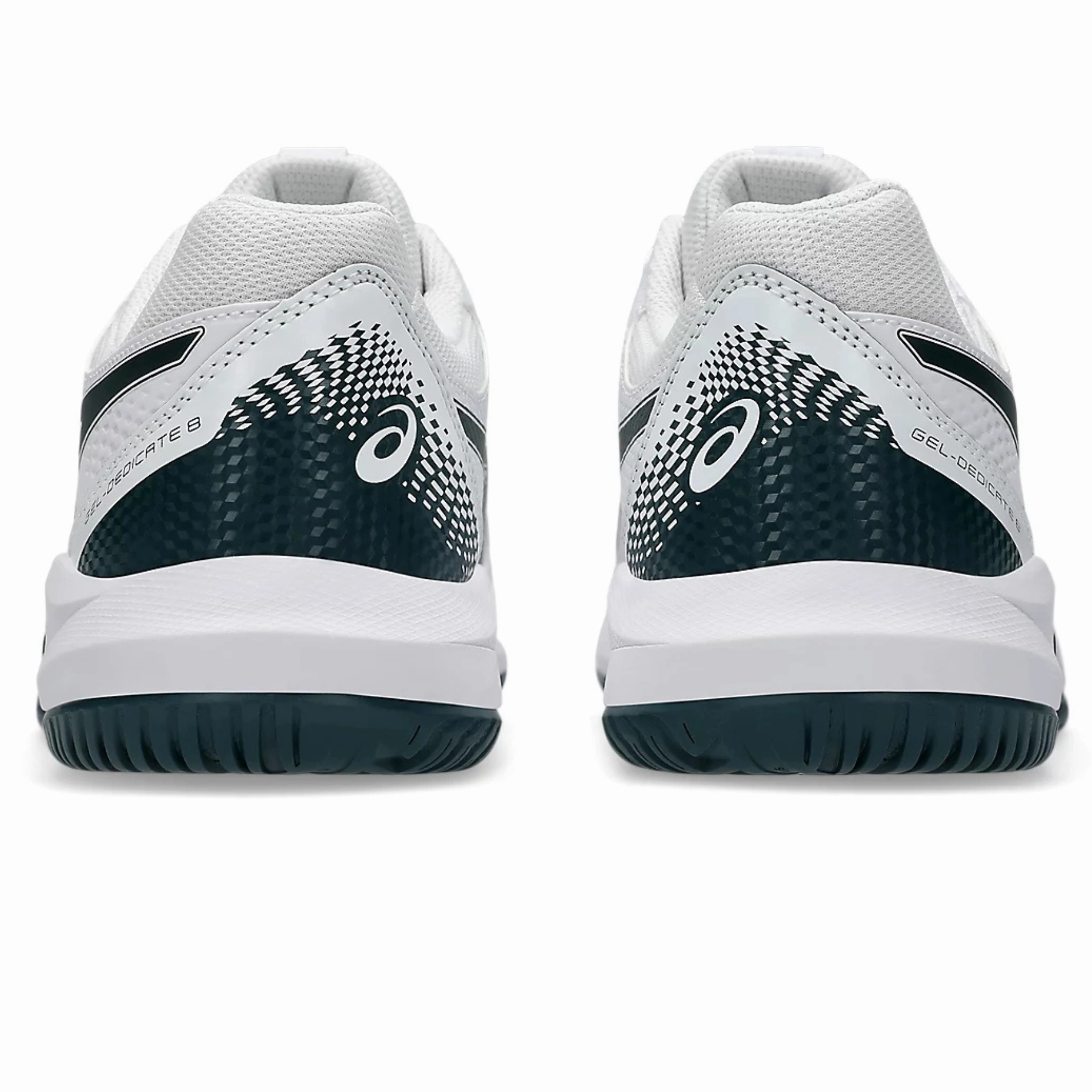 Asics Gel-Dedicate 8 Tennis Shoes ?M?White/Saxon Green Underpronation Support