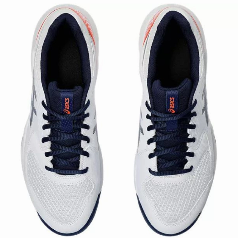 Asics GEL-DEDICATE 8 White/Blue Expanse Mens Tennis Shoes Fast Move Profile