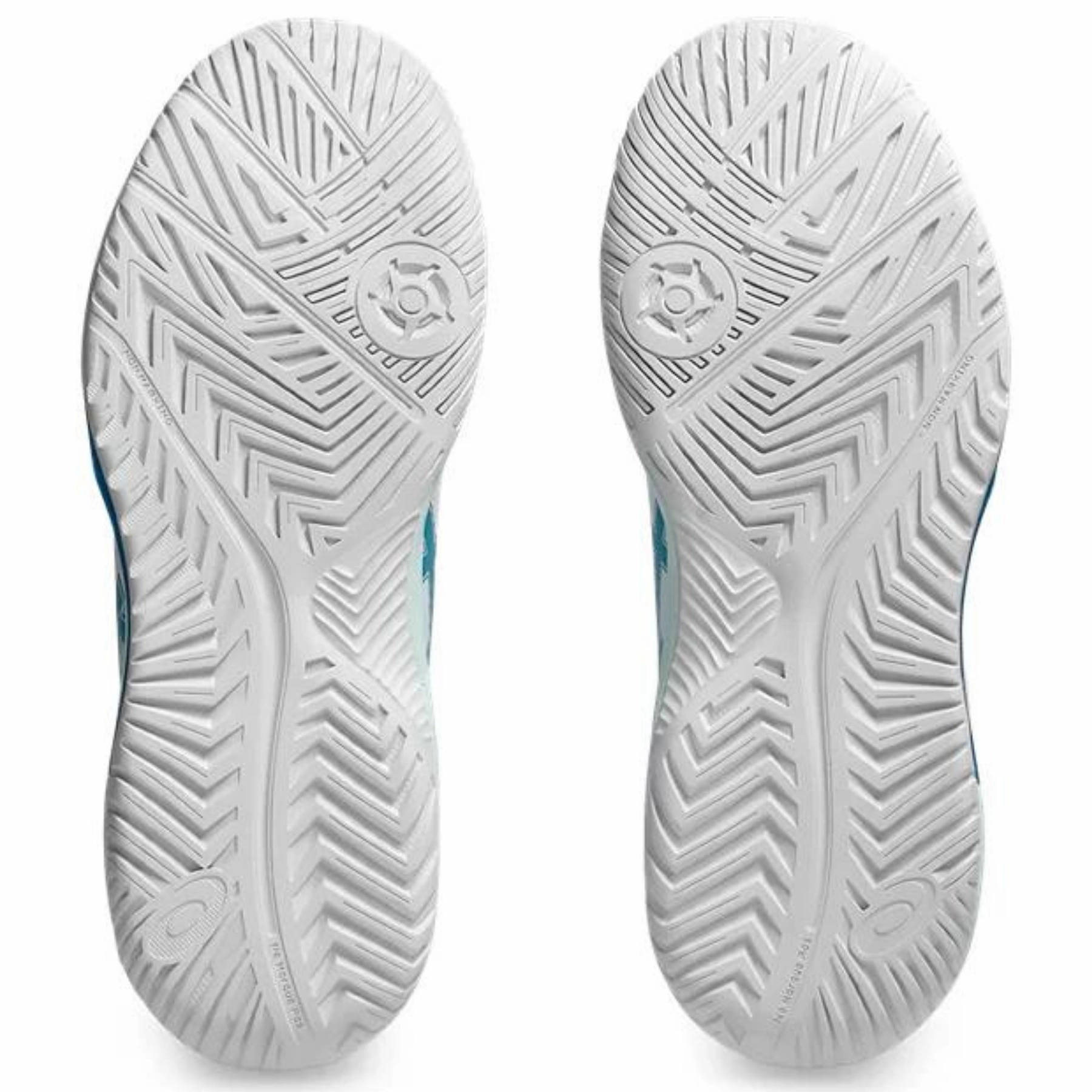 Asics Gel Dedicate 8 Womens Tennis Shoes - White/Teal Blue