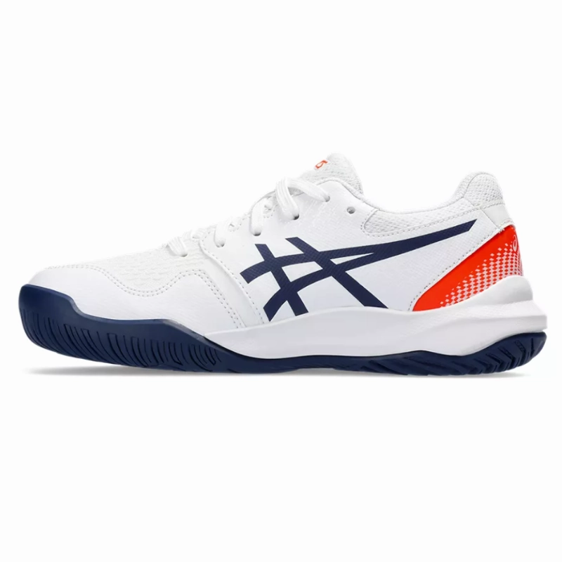 Asics Gel Resolution 9 GS White/Blue Expanse Kids Tennis Shoes - Soft And Supportive
