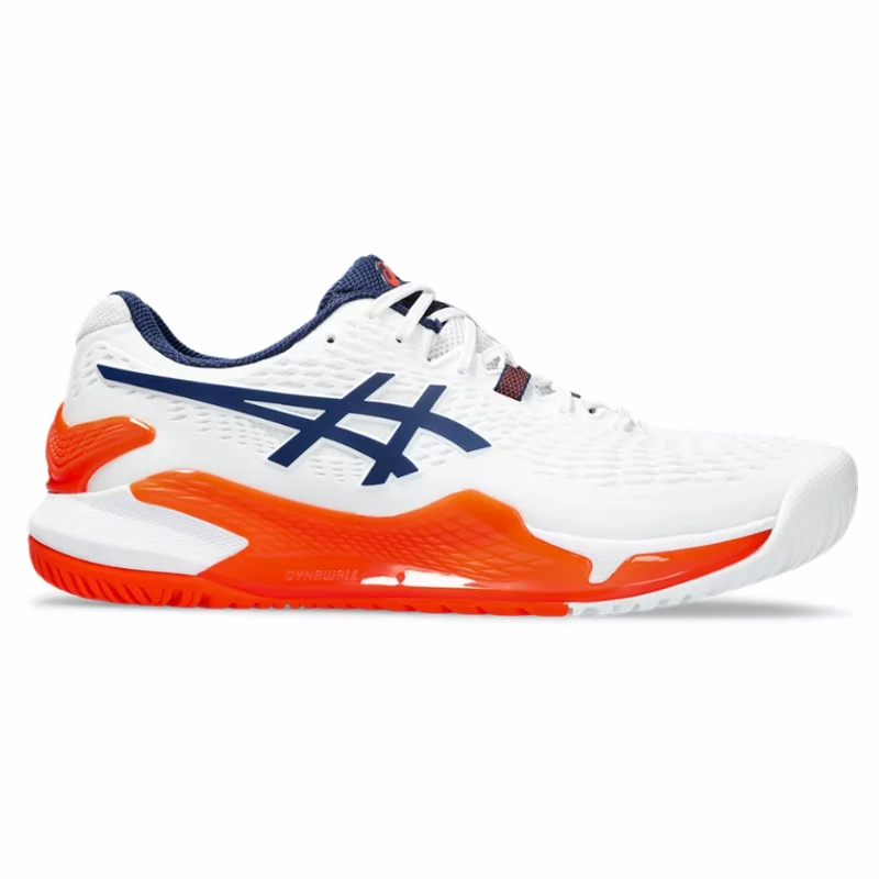 Asics Gel Resolution 9 White Blue Expance Men Tennis Shoes