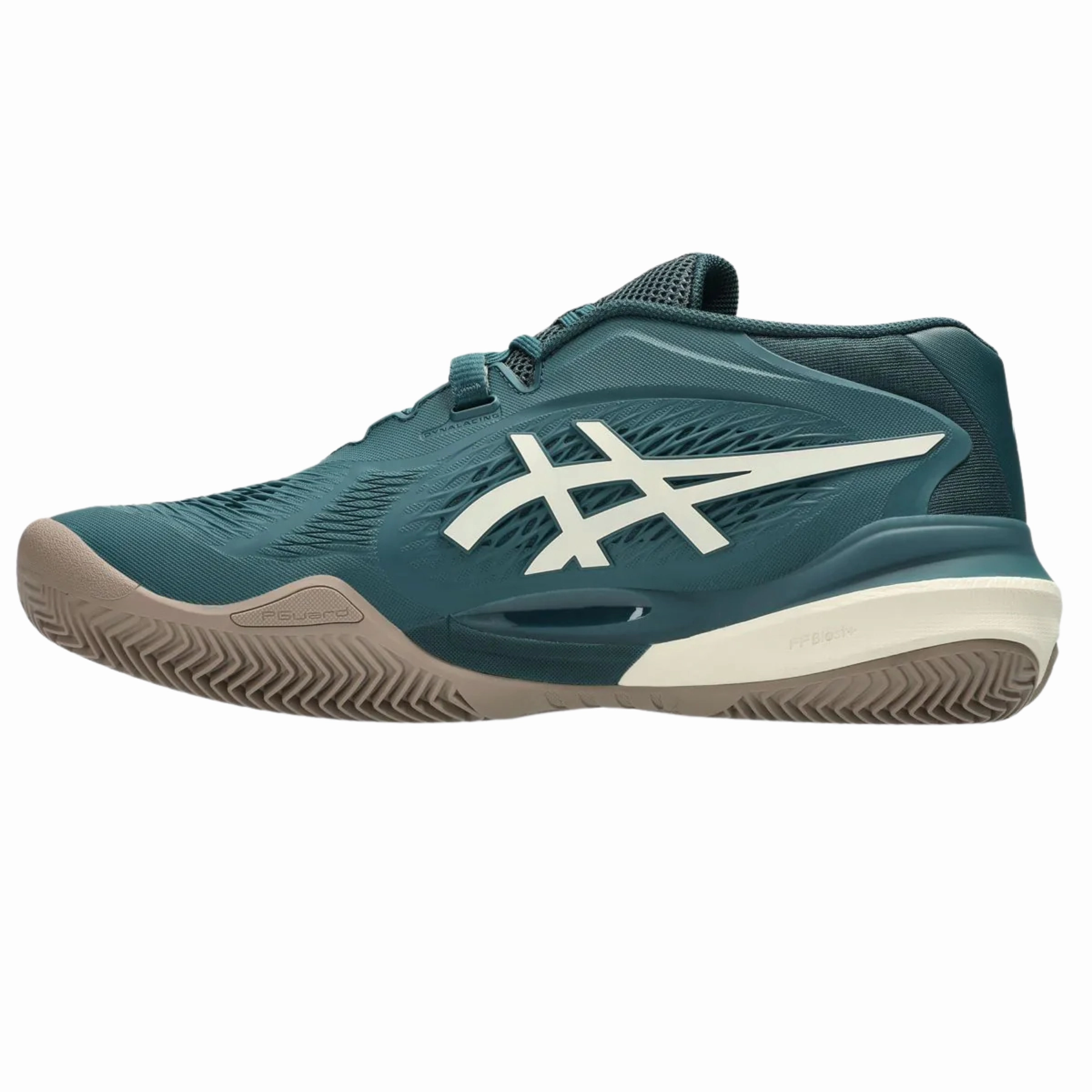 Asics Gel-Resolution X Clay Mens Tennis Shoes - Saxon Green / Birch Cushioned arch