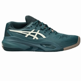 Asics Gel-Resolution X Clay Mens Tennis Shoes - Saxon Green / Birch