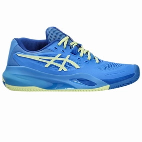 Asics Gel Resolution X Clay Womens Tennis Shoes Blue Coast /Huddle Yellow