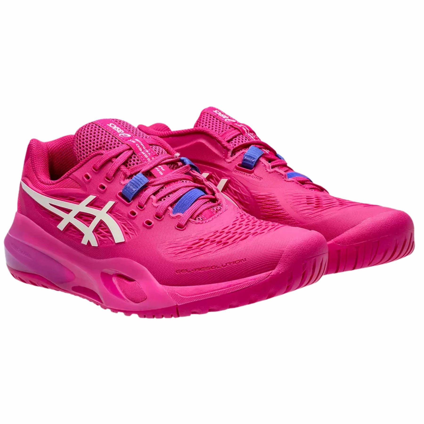 Asics Gel Resolution X Hard Court Womens Tennis Shoes - Bright Rose/Cream Flexible twist