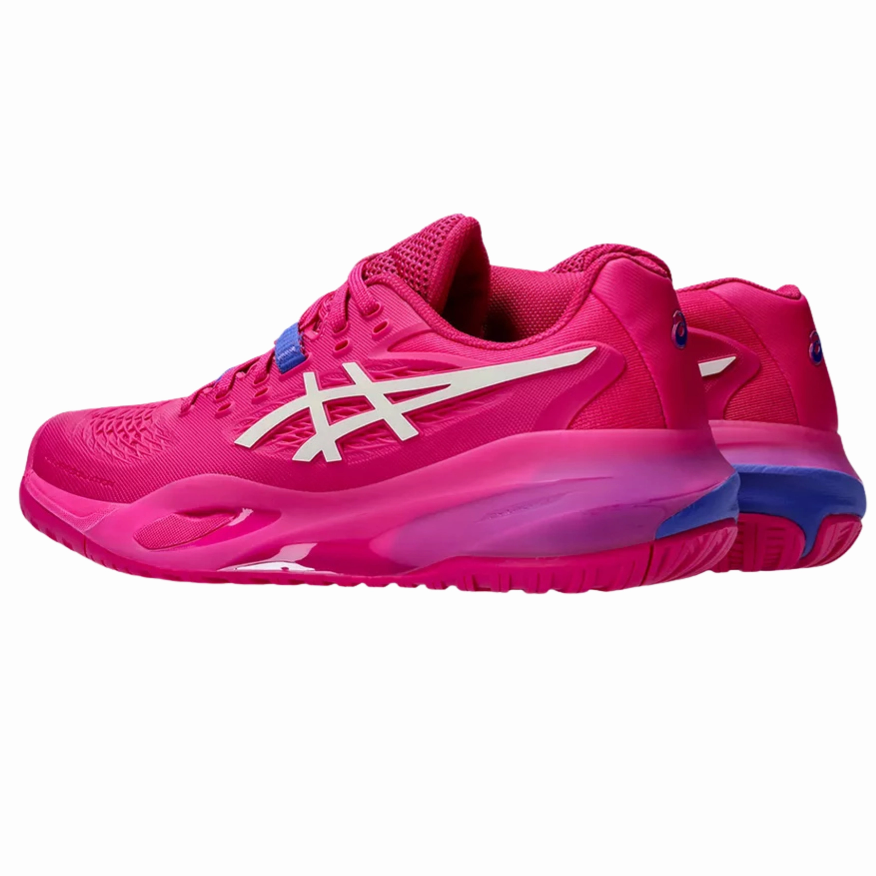 Asics Gel Resolution X Hard Court Womens Tennis Shoes - Bright Rose/Cream Flexible twist