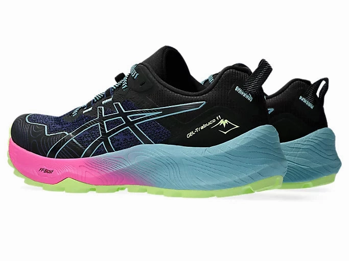 Asics Gel Trabuco 11 (Black/Gris Blue) Womens Plush Lining