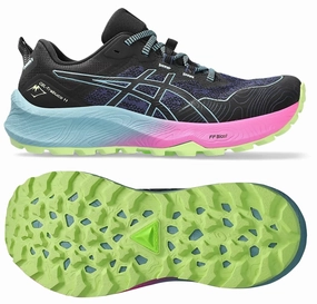 Asics Gel Trabuco 11 (Black/Gris Blue) Womens Impact-absorbing durability