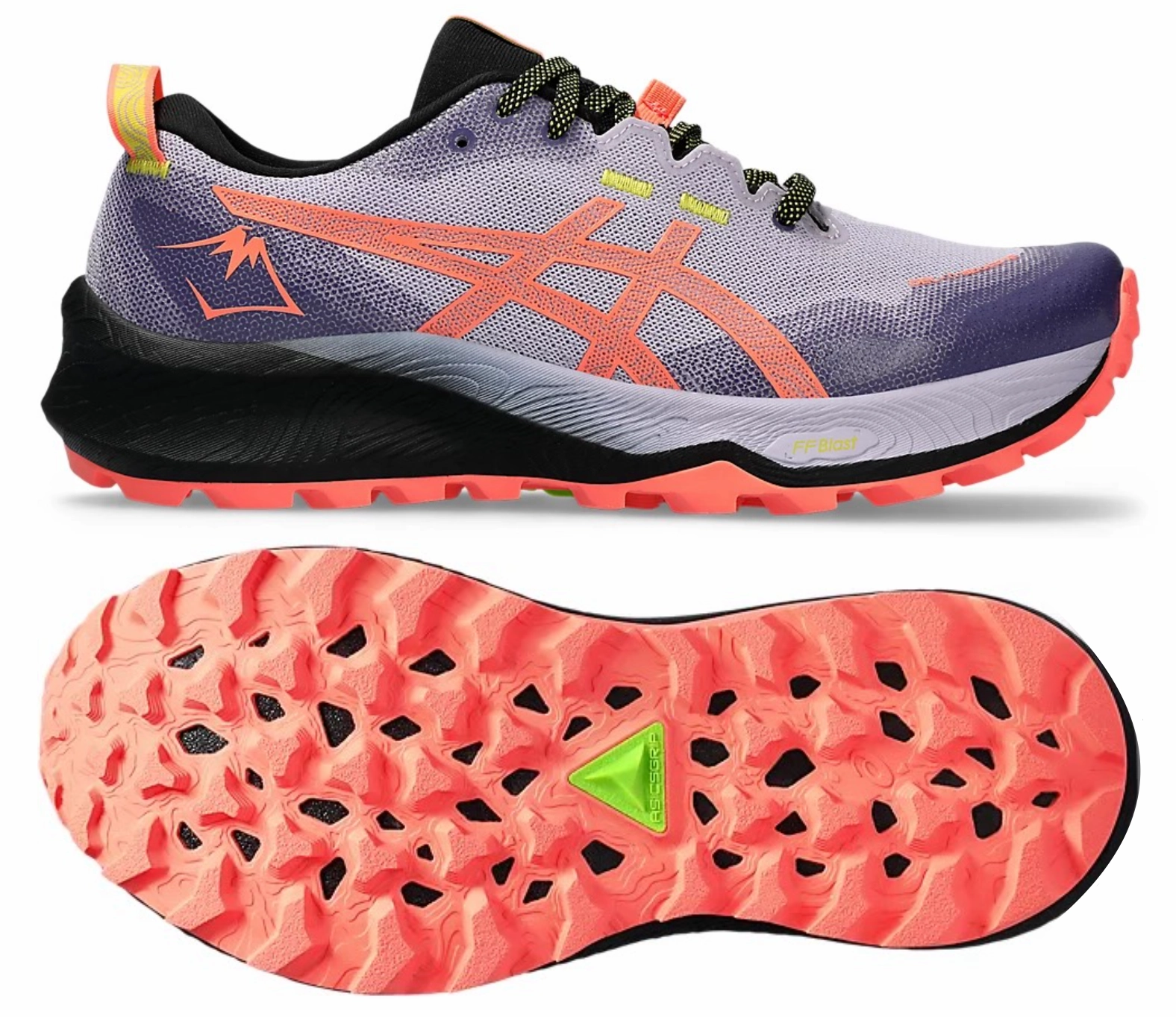 ASICS Gel Trabuco 12 (Faded Ash Rock/Sun Coral) Womens Durable durability Maximum Cushioning