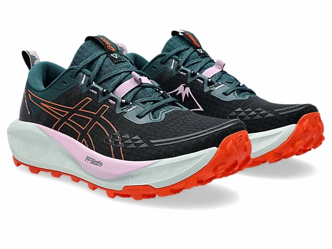 ASICS Gel Trabuco 13 (Black/Nova Orange) Womens Soft Design
