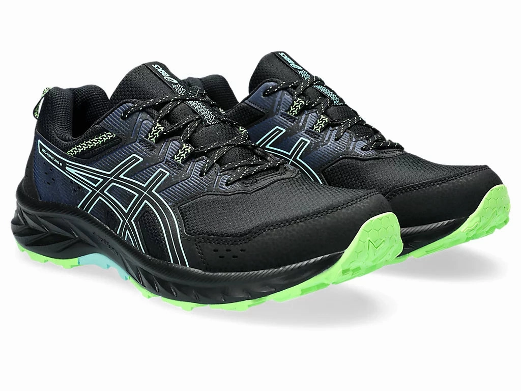 ASICS Gel Venture 9 (Black/Illuminate Mint) Mens All-weather look