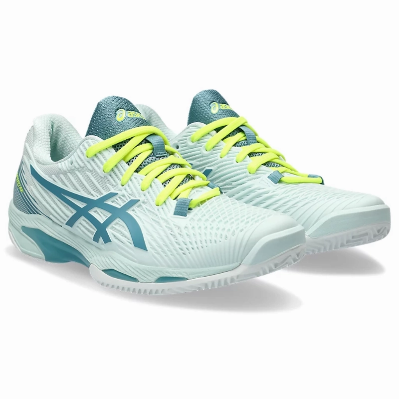 Asics Solution Speed FF 2 Soothing Sea/Gris Blue Clay Women's Tennis Shoes Versatile Build