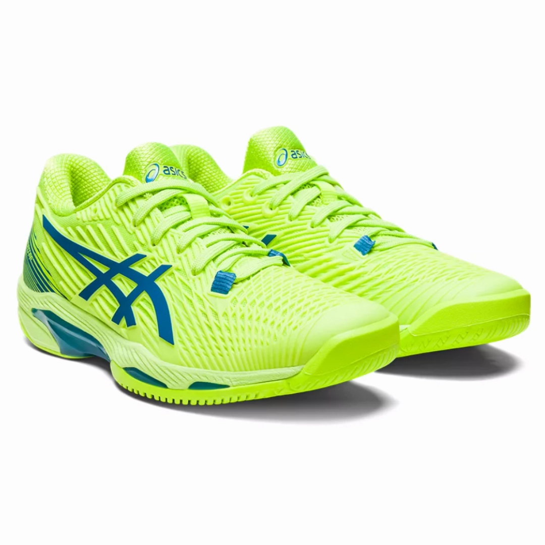 Asics Solution Speed FF 2 Women Tennis Shoes - Hazard Green/Reborn Blue Flexibility