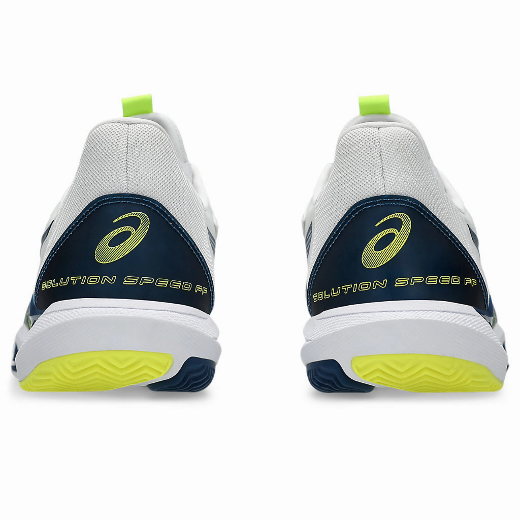 Asics Solution Speed FF 3 Clay Mens Tennis Shoes - White/Mako Blue Breathability Power