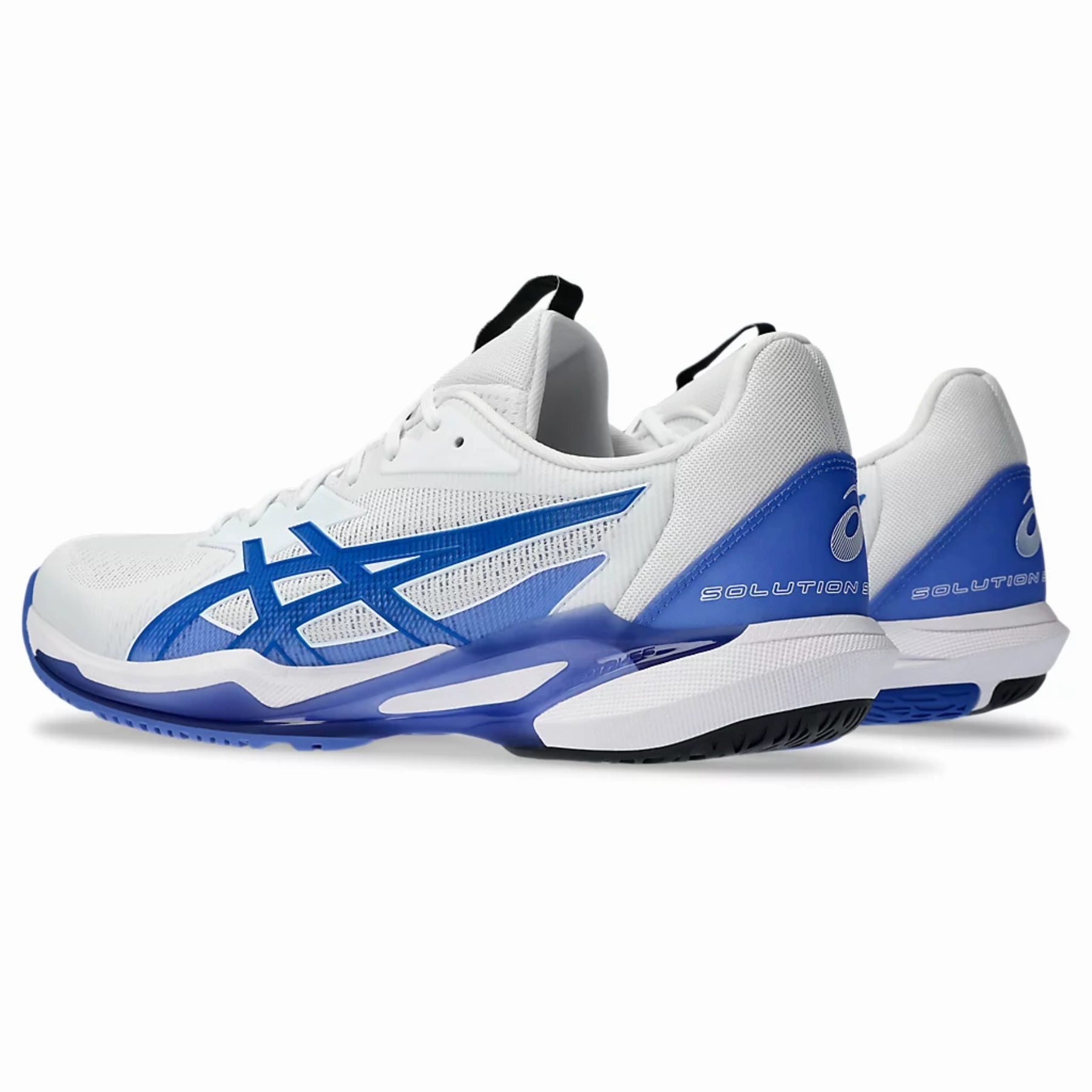 Asics Solution Speed FF 3 Men Tennis Shoes - White/Tuna Blue Anti Skid Technology Design Technology