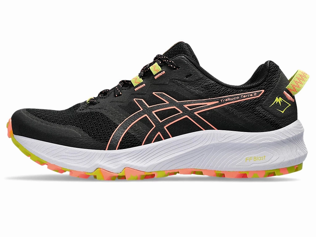 ASICS Trabuco Terra 2 (Black/Sun Coral) Womens Dynamic piece