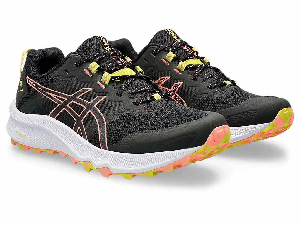 ASICS Trabuco Terra 2 (Black/Sun Coral) Womens Dynamic piece