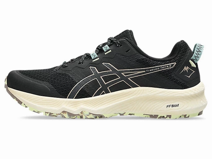 ASICS Trabuco Terra 2 (Black/Taupe Grey) Mens Feather Ride