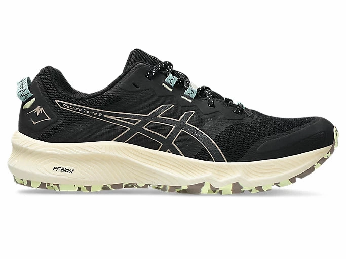 ASICS Trabuco Terra 2 (Black/Taupe Grey) Mens Feather Ride