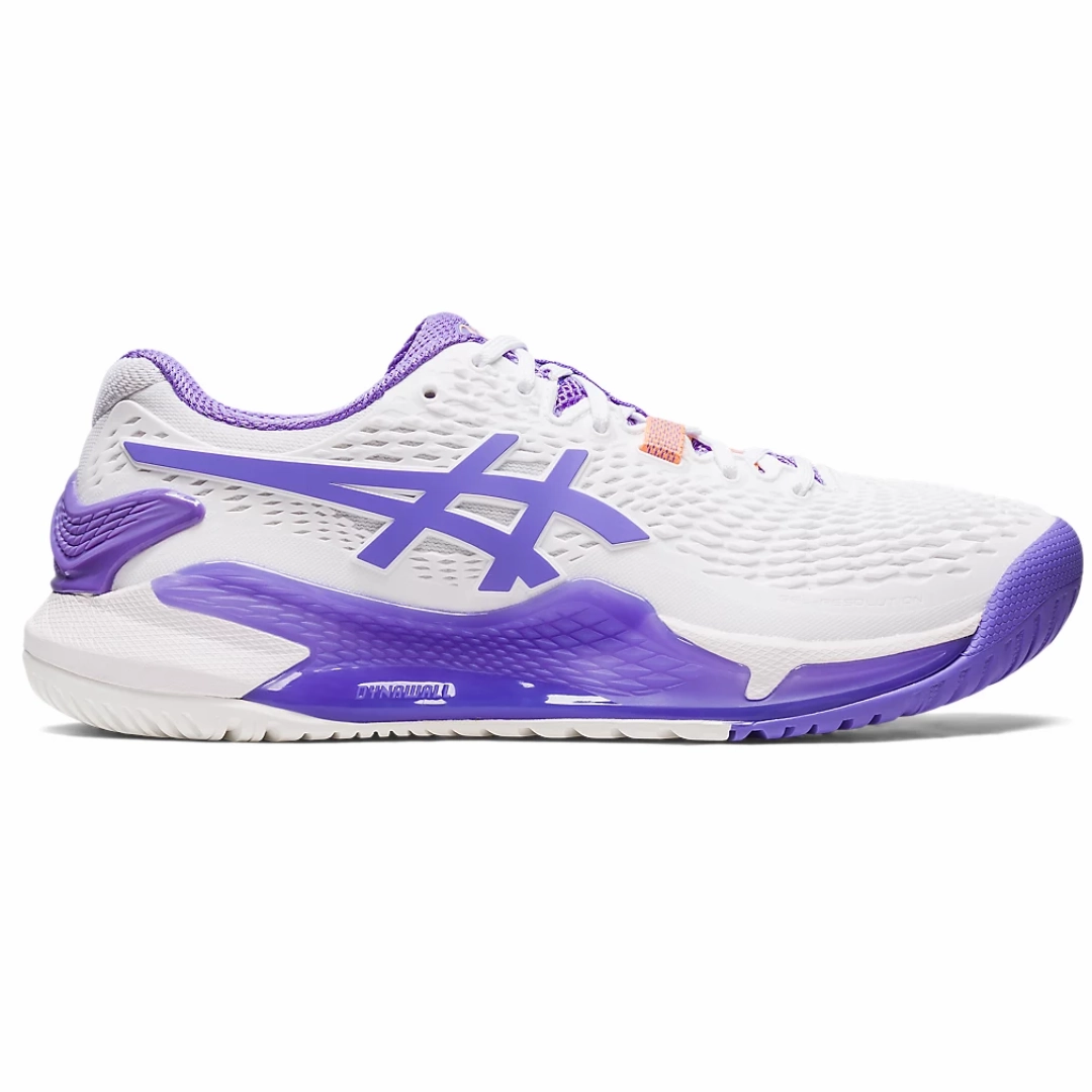 Asics Women Gel Resolution 9 Tennis Shoes - White/Amethyst Fashion-driven
