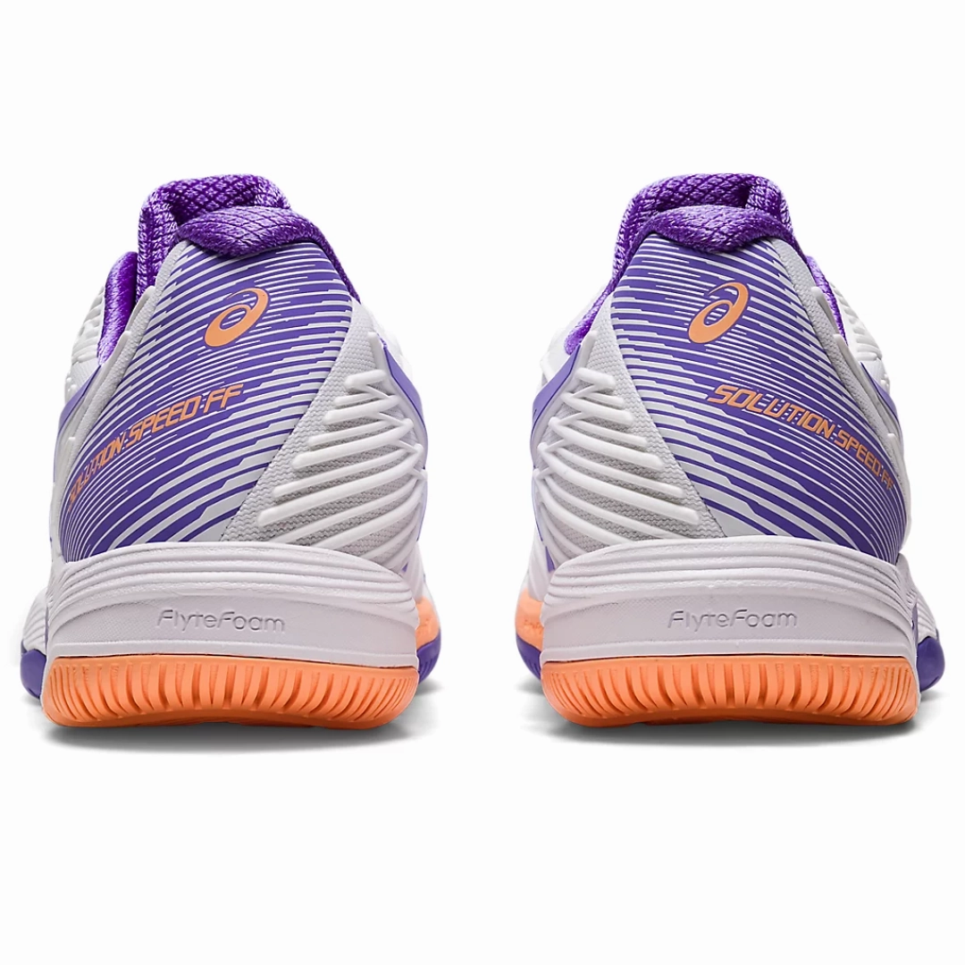 Asics Women Solution Speed FF 2 Tennis Shoes - White/Amethyst Layered Look