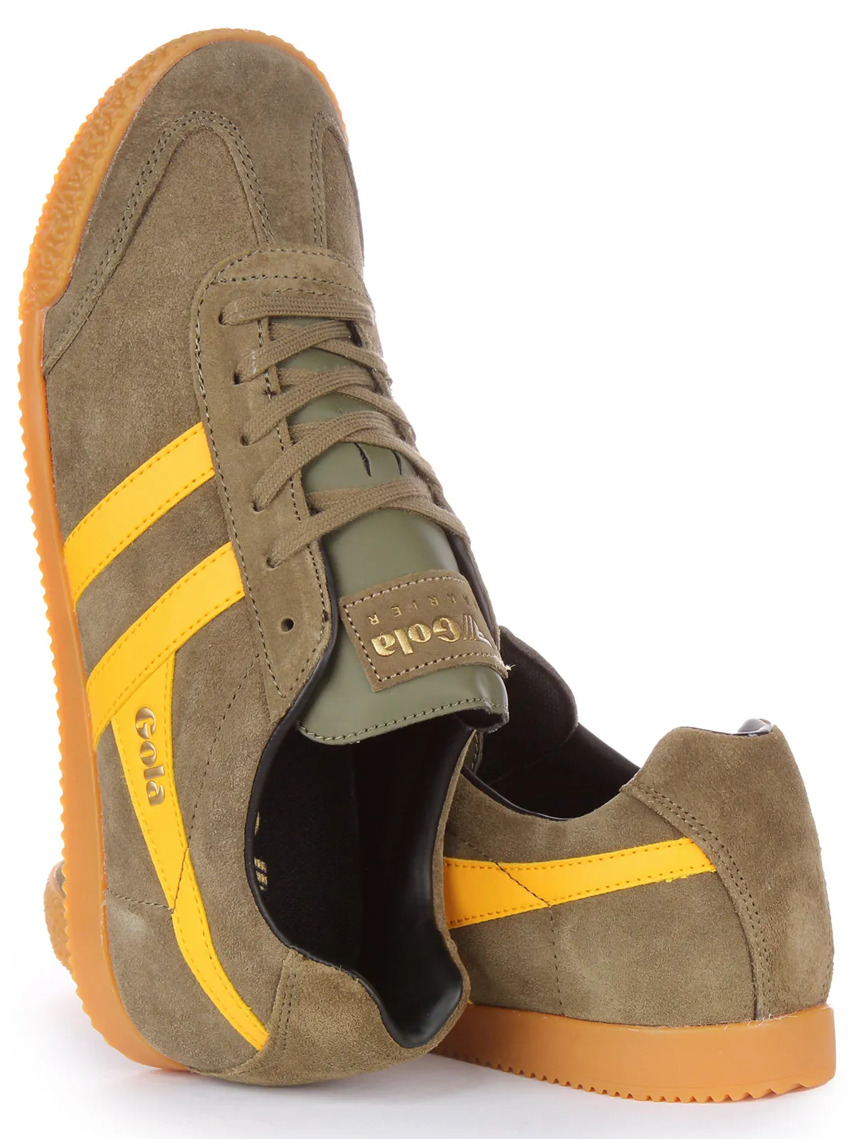 Athletic Feel Gola Classics Harrier In Khaki Yellow For Men