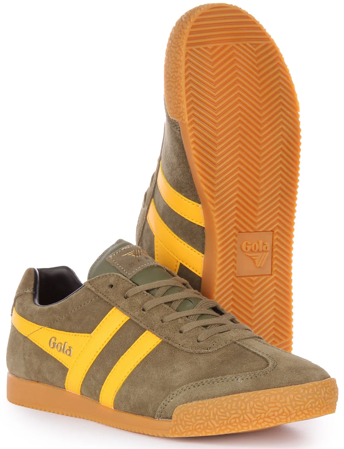 Athletic Feel Gola Classics Harrier In Khaki Yellow For Men