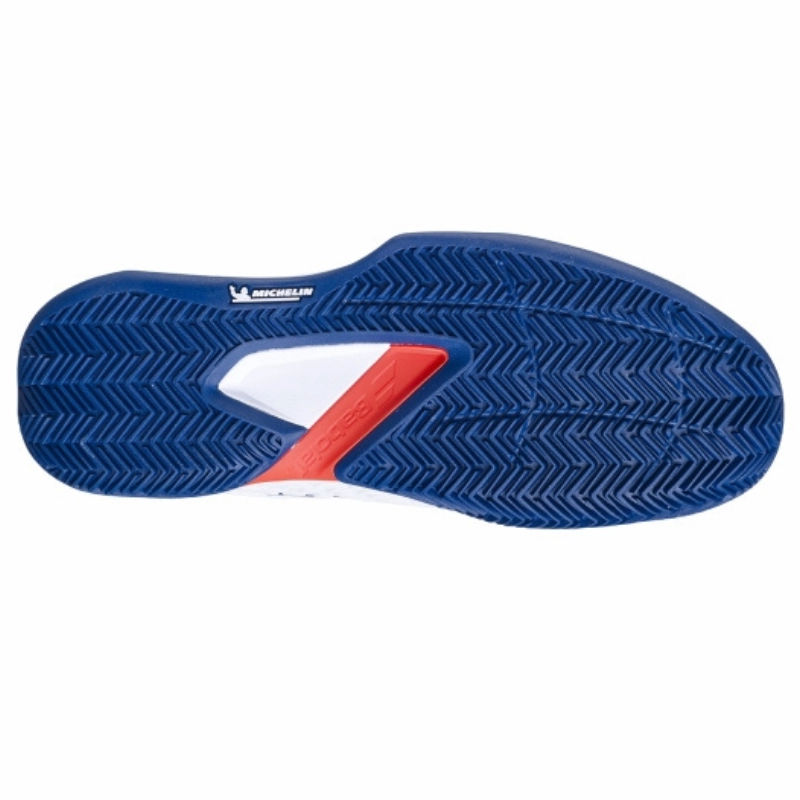 Babolat Propulse Fury 3 Clay Mens Tennis Shoes - White/Estate Blue Durable Jump