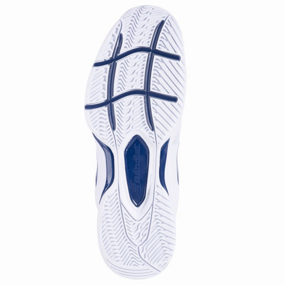 Babolat SFX3 All Court Men Tennis Shoes - White/Navy Ultra Flex