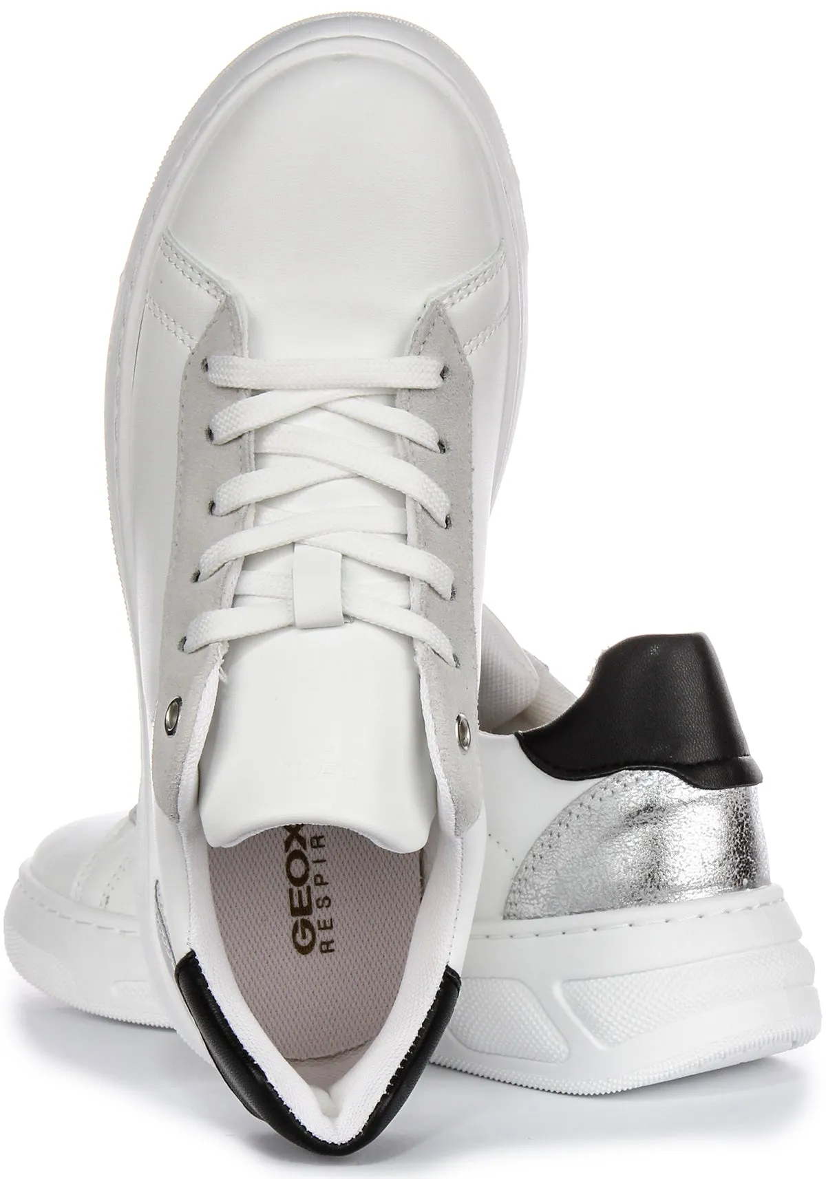 Balance Boost Geox D Ljuba A In Whitsilver For Women