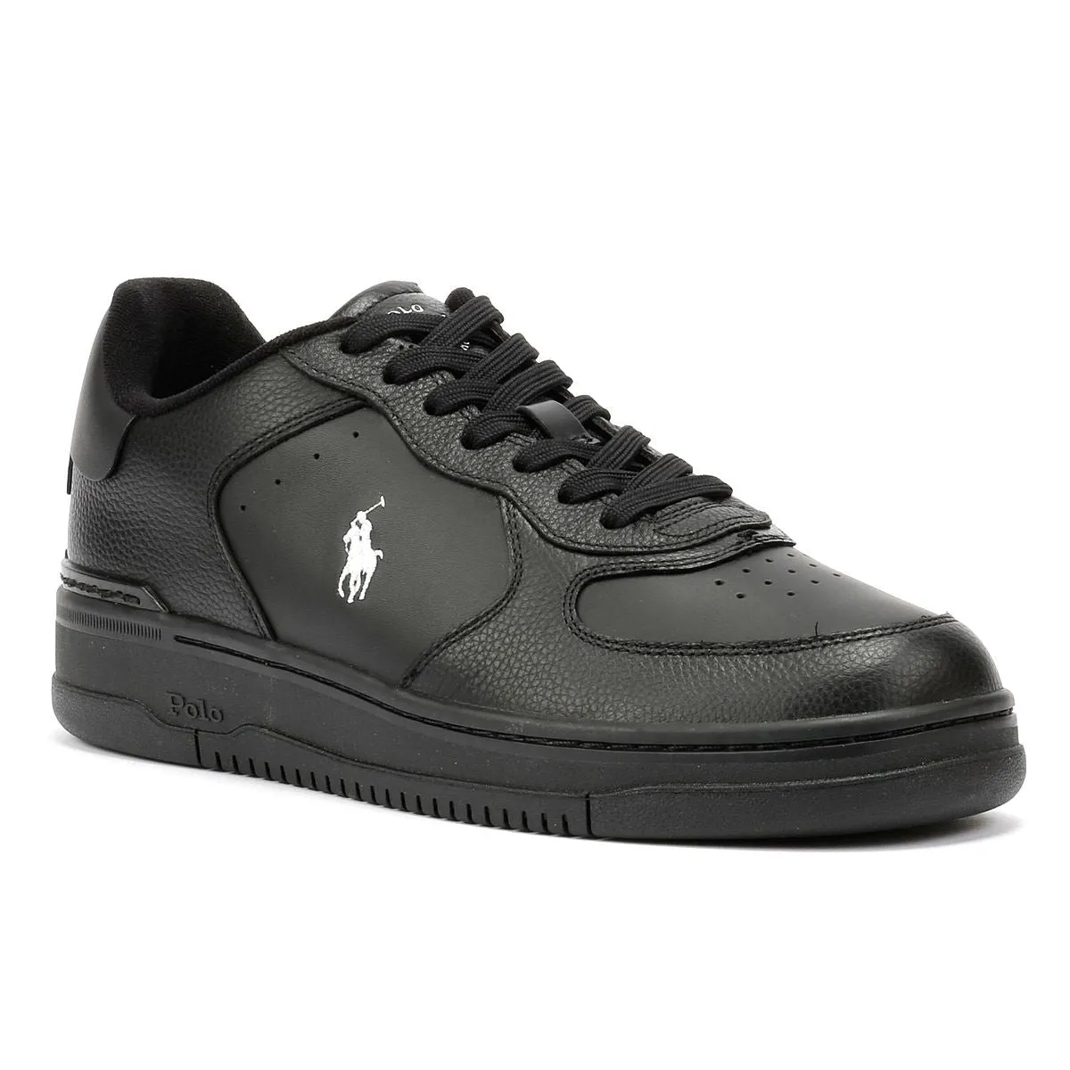 Balance Tech Polo Ralph Lauren Masters Court Leather Men's Black/White Trainers