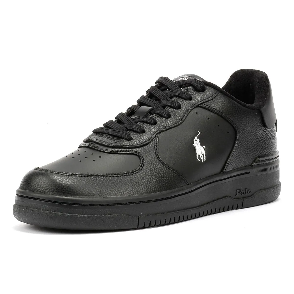 Balance Tech Polo Ralph Lauren Masters Court Leather Men's Black/White Trainers