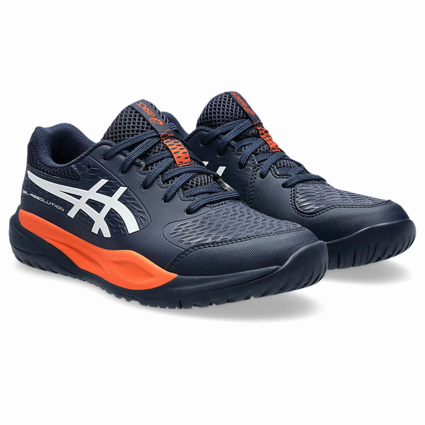 Balance Footwear Asics Gel Resolution X Grade School Junior Tennis Shoes - Midnight/White
