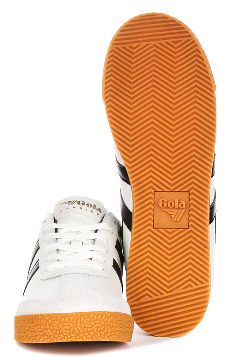 Balanced Stability Gola Classics Harrier Leather In White Black For Men