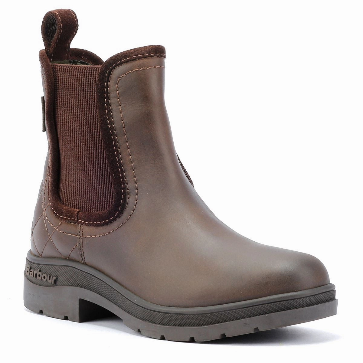 Barbour Birch Leather Women's Brown Chelsea Boots soft fit