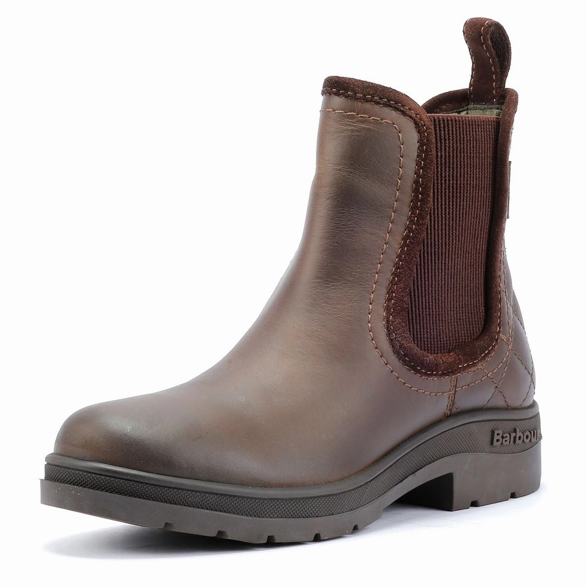 Barbour Birch Leather Women's Brown Chelsea Boots soft fit