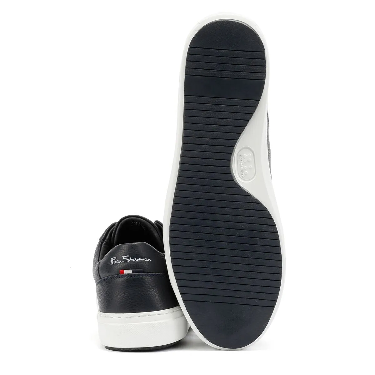 Ben Sherman Ace Cupsole Leather Men's Navy Trainers Cushion Tech