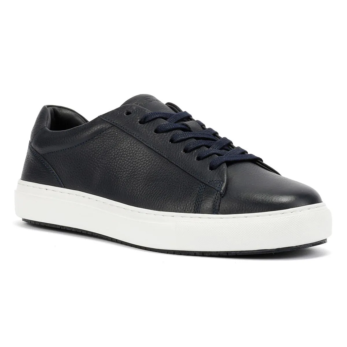 Ben Sherman Ace Cupsole Leather Men's Navy Trainers Cushion Tech