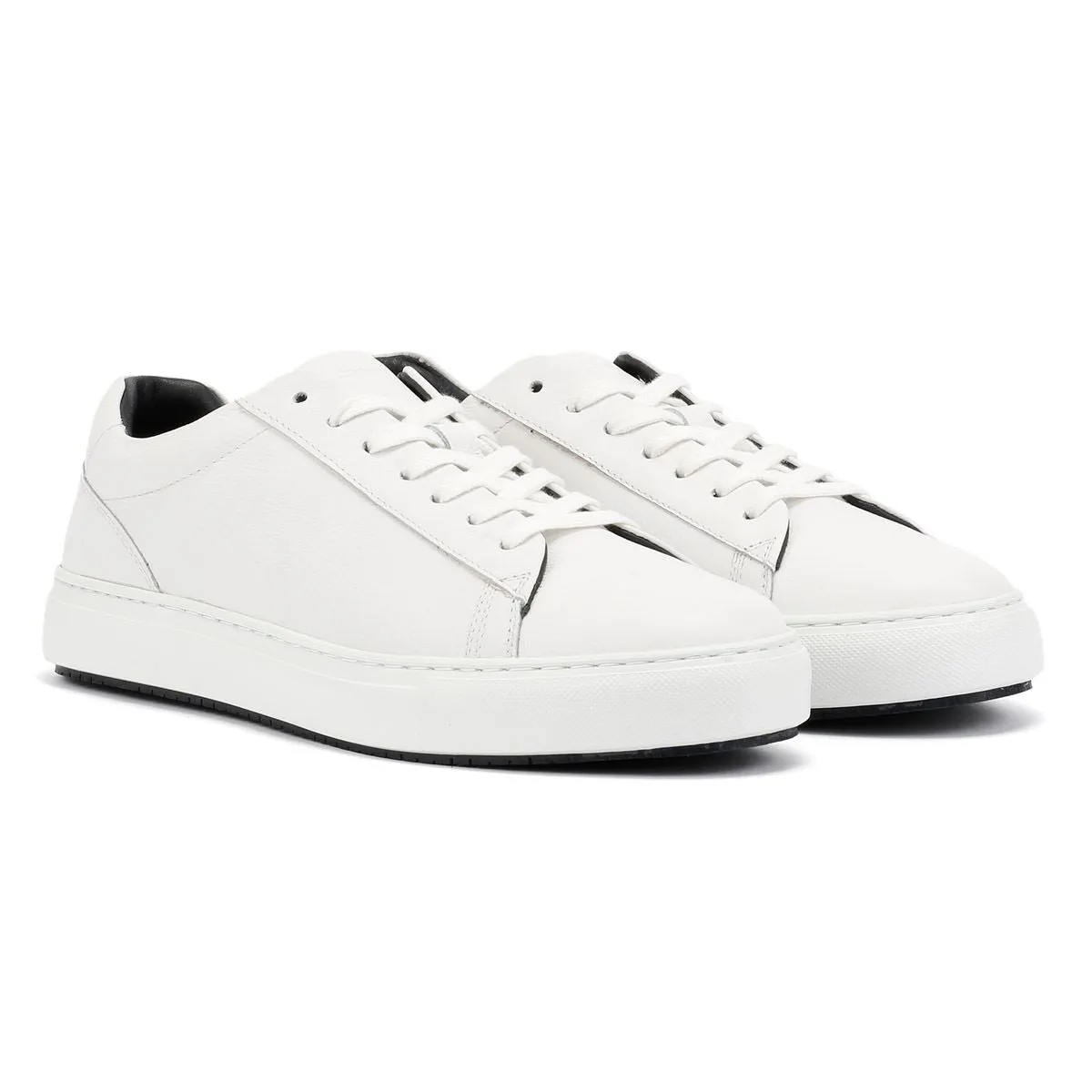 Ben Sherman Ace Cupsole Leather Men's White Trainers Studio Workout Walk Mode