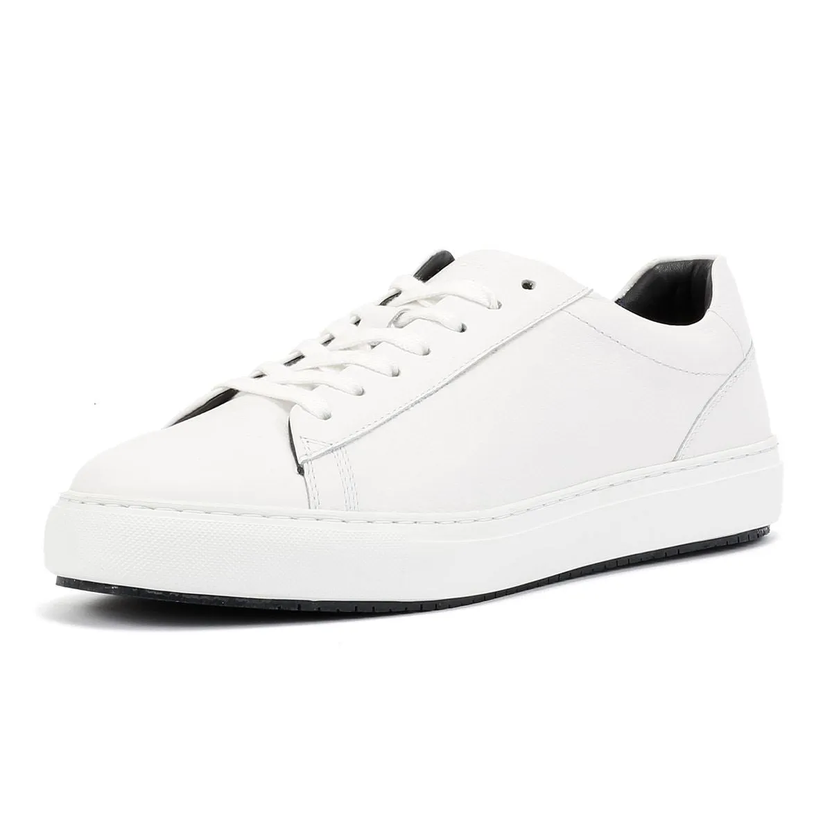 Ben Sherman Ace Cupsole Leather Men's White Trainers Speed lacing