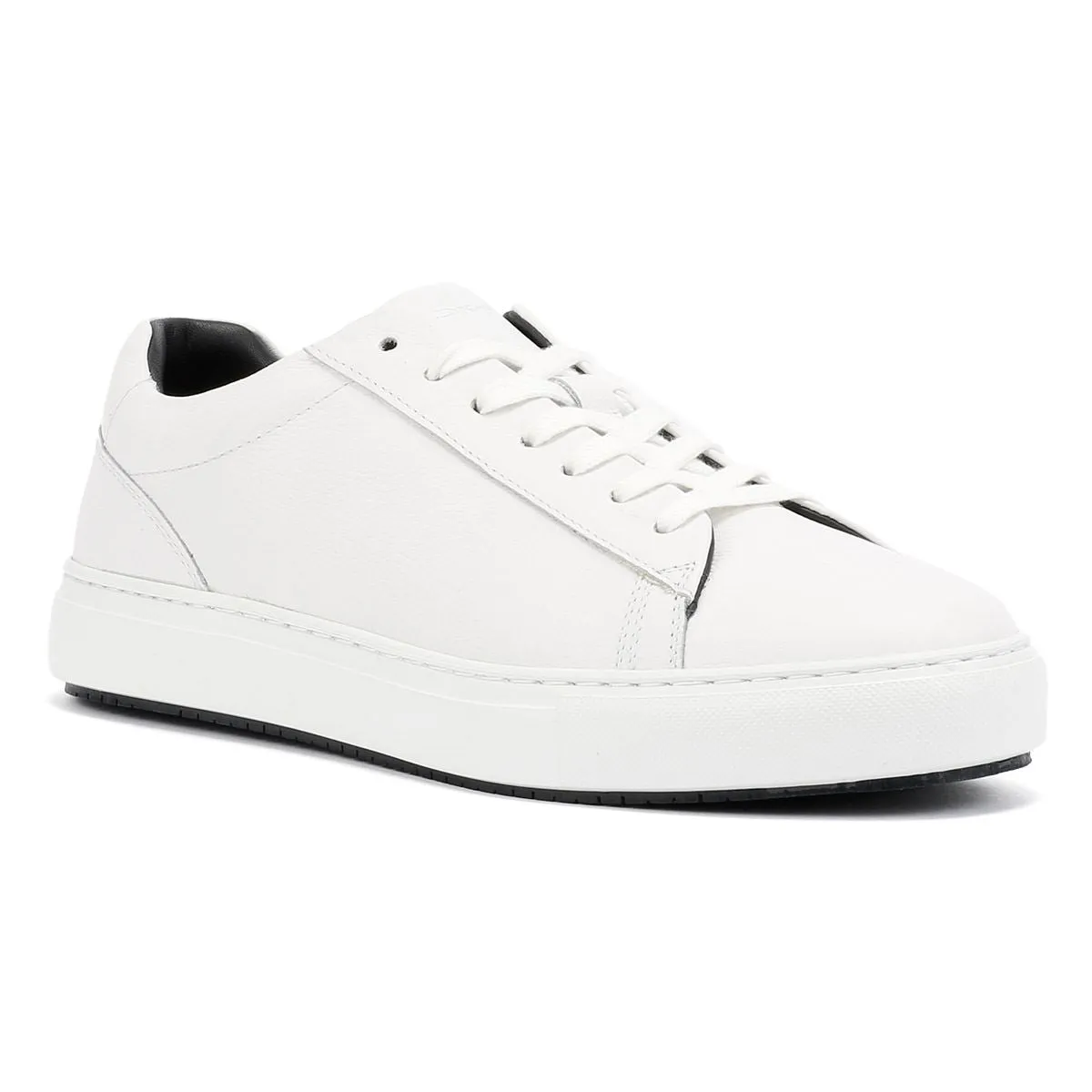 Ben Sherman Ace Cupsole Leather Men's White Trainers Speed lacing