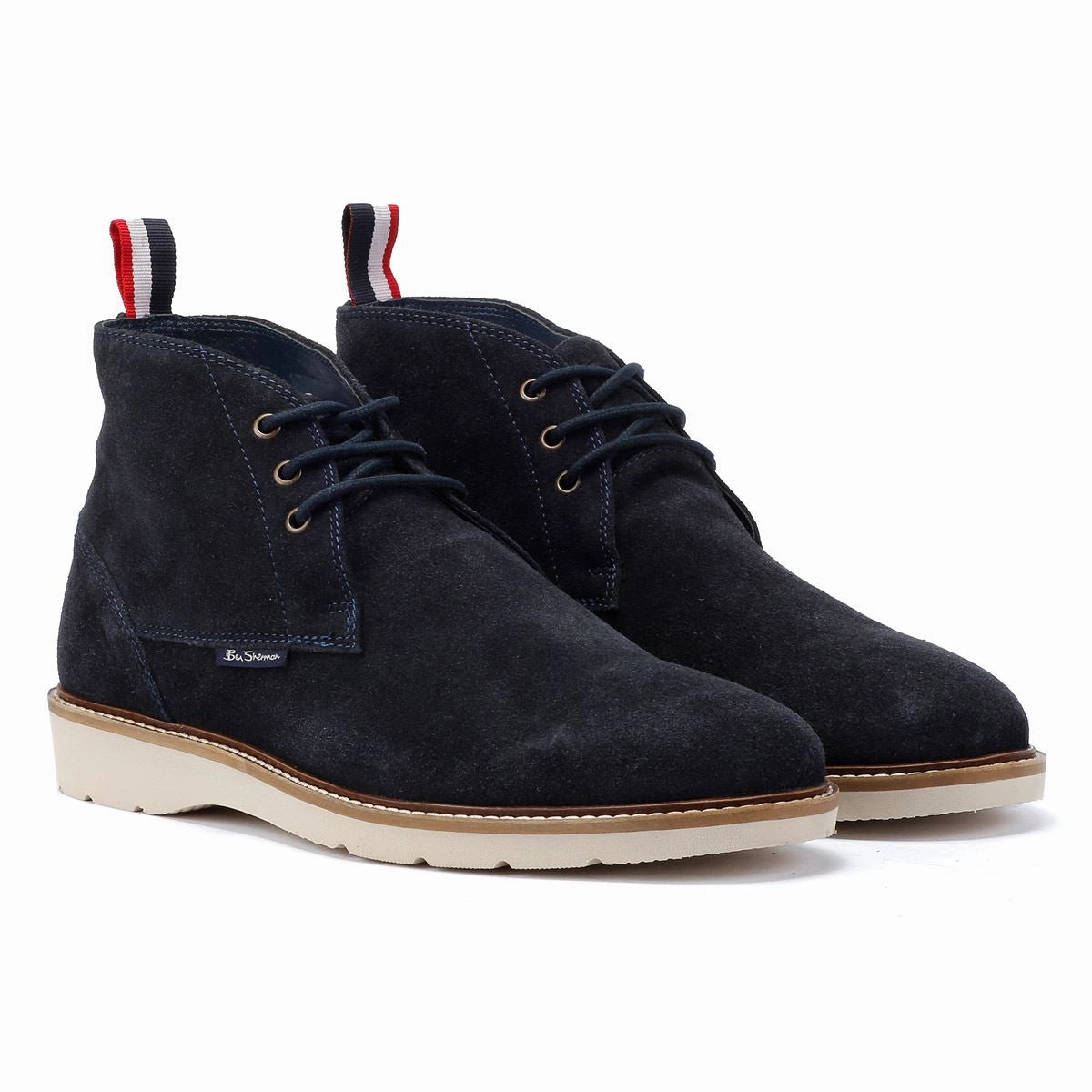 Ben Sherman Hampton Suede Men's Navy Boots Comfortable Boots Reliable Performance