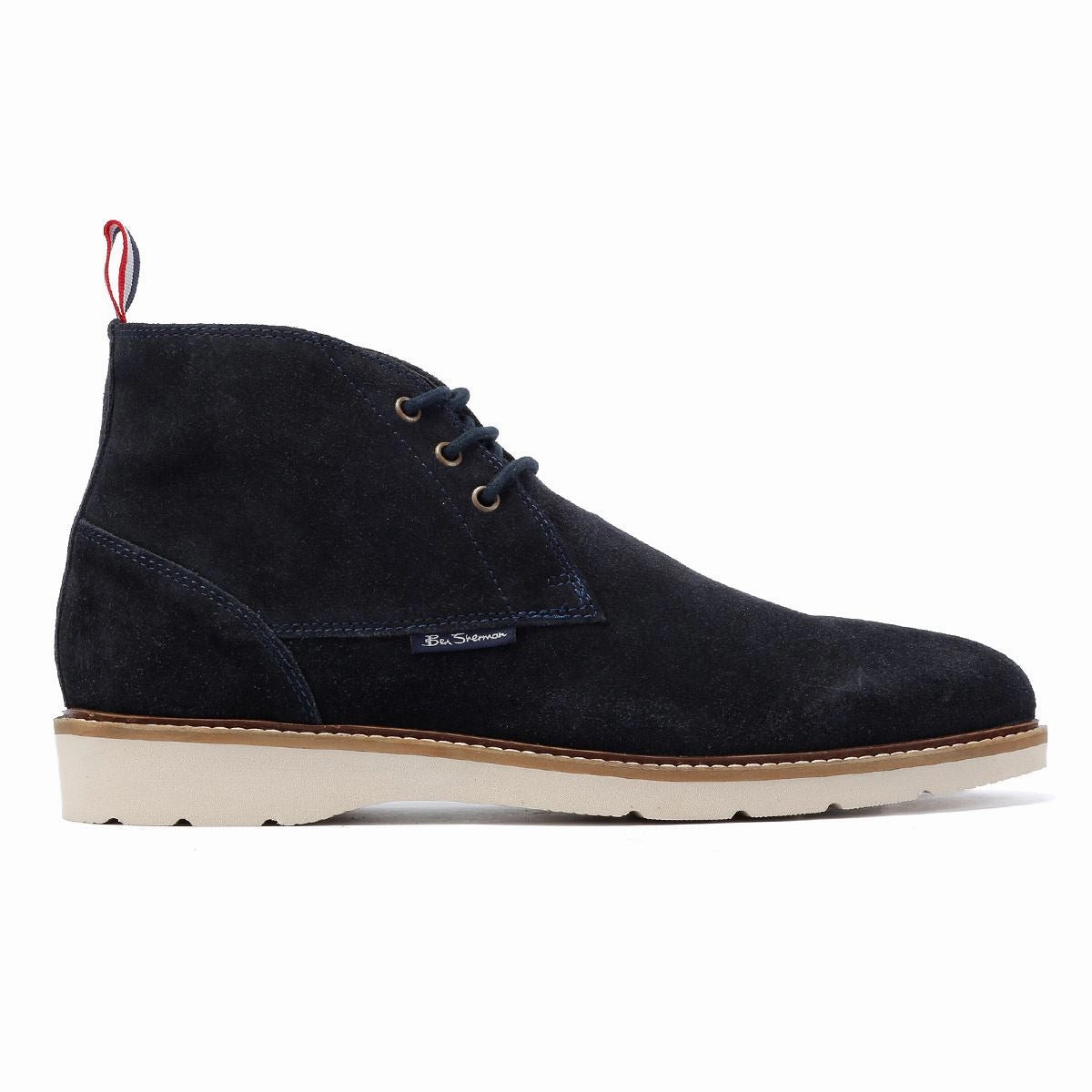 Ben Sherman Hampton Suede Men's Navy Boots Lightweight Comfort