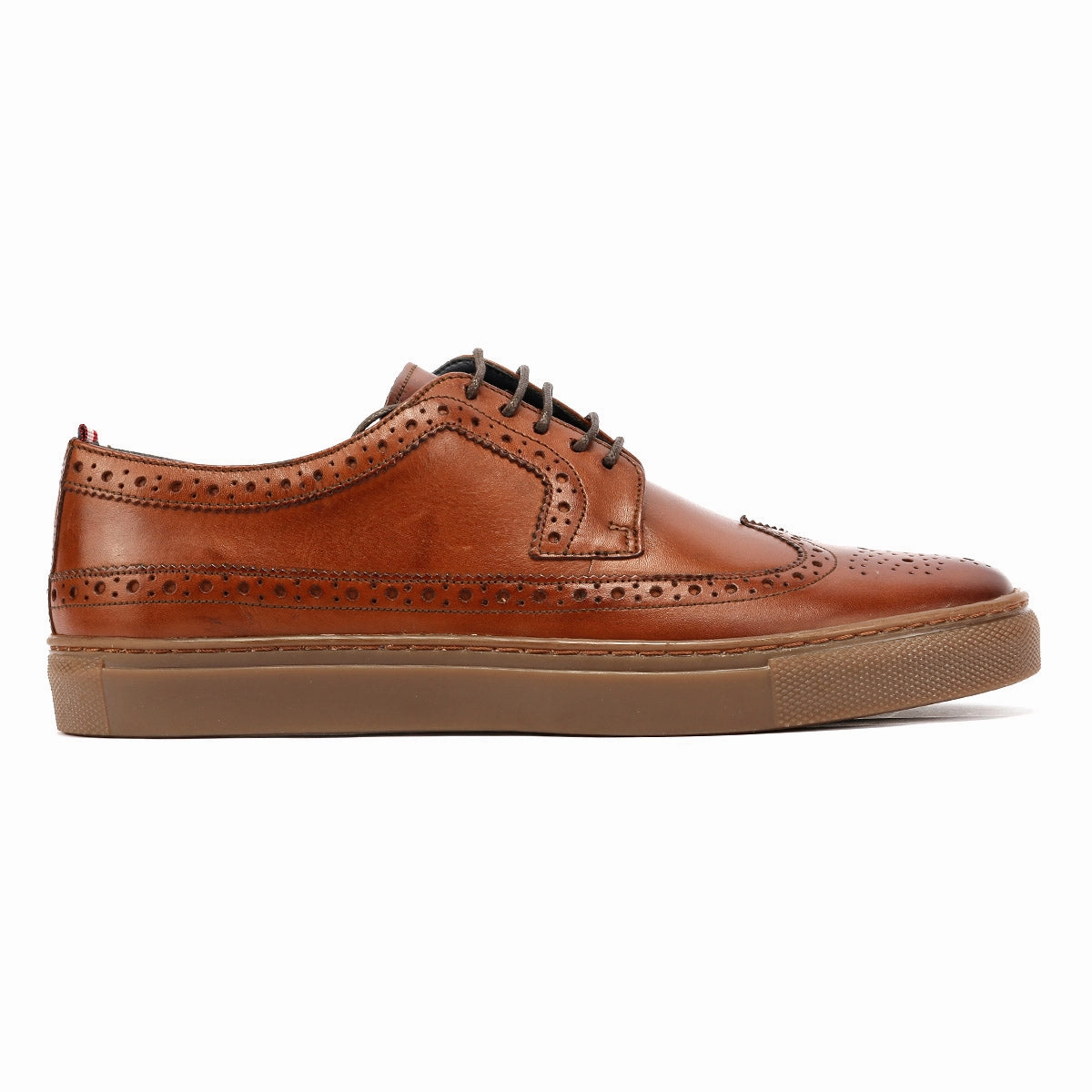 Ben Sherman Preston Leather Men's Reddish Brown Lace-Up Shoes Flexible Step Glide Move