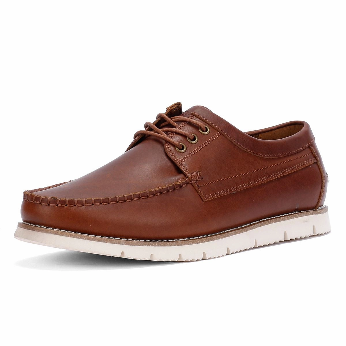 Ben Sherman Soho Suede Men's Brown Lace-Up Shoes Travel Step Glide-Out